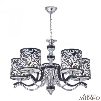 Подвесная люстра Arte Milano Florentina 304957/5 Bk/Ni