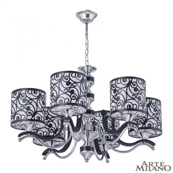 Подвесная люстра Arte Milano Florentina 304957/6 Bk/Ni