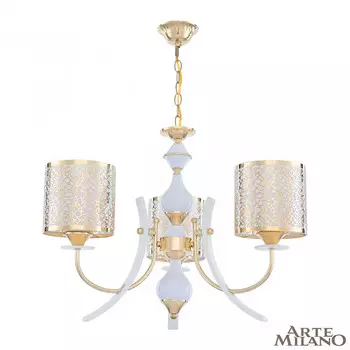 Подвесная люстра Arte Milano Florentina 306067/3 Wh/Gd