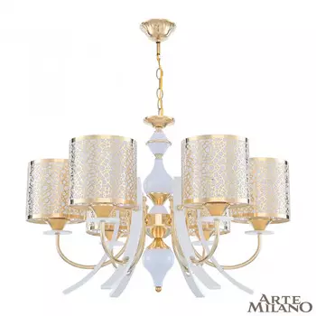 Подвесная люстра Arte Milano Florentina 306067/6 Wh/Gd