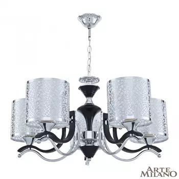 Подвесная люстра Arte Milano Florentina 306787/5 Bk/Ni