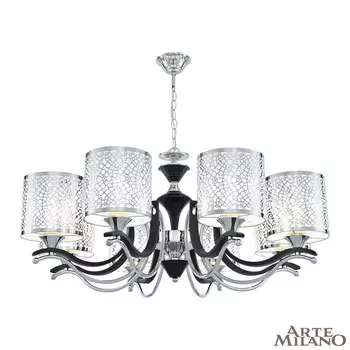 Подвесная люстра Arte Milano Florentina 306787/8 Bk/Ni