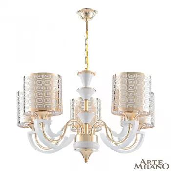 Подвесная люстра Arte Milano Florentina 308857/5 Wh/Gd