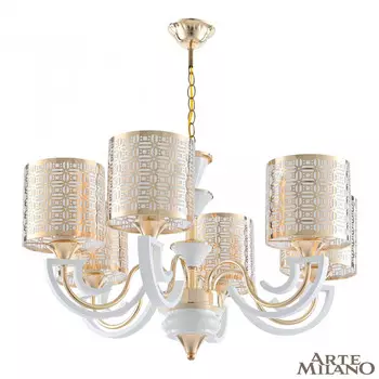 Подвесная люстра Arte Milano Florentina 308857/6 Wh/Gd