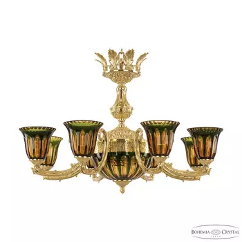 Подвесная люстра Bohemia Ivele 71212P/8/210 G P2 U Amber-Green/H-1H Y8