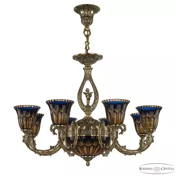 Подвесная люстра Bohemia Ivele 71409P/8/210 GB P2 U Amber-Blue/H-1I FA10S