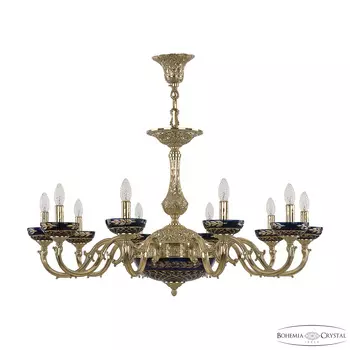 Подвесная люстра Bohemia Ivele 72101P/10/300 G P Amber-Blue/H-1J