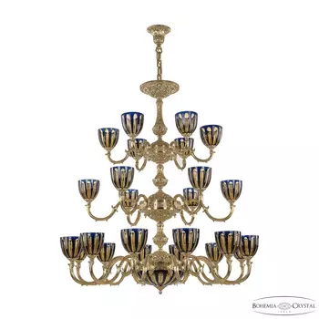 Подвесная люстра Bohemia Ivele 72101P/12+6+6/360/3d G P1 U Amber-Blue/H-1H