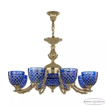 Подвесная люстра Bohemia Ivele 72211P/8/210 G P1 U Clear-Blue/H-1J