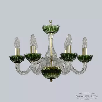 Подвесная люстра Bohemia Ivele Clear-Green 1308/6/165 G Cl/Clear-Green/H-1K