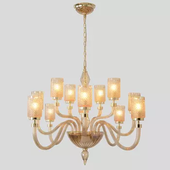 Подвесная люстра Crystal Lux SILVESTRO SILVESTRO SP12 AMBER