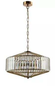 Подвесная люстра Crystallux FIESTA FIESTA SP5 BRASS/TRANSPARENTE