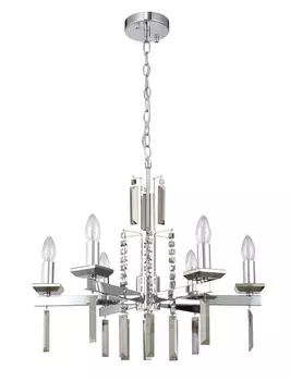 Подвесная люстра Crystallux MARRON MARRON SP6 CHROME