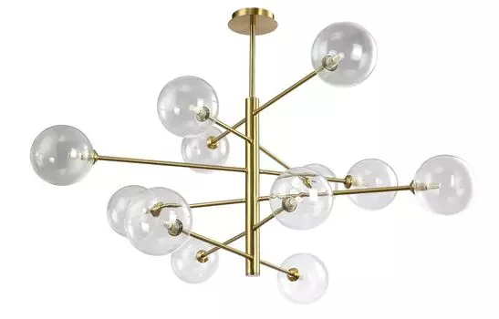 Подвесная люстра Crystallux MARZO MARZO SP12 BRONZE/TRANSPARENTE