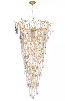 Подвесная люстра Crystallux REINA REINA SP34 D1200 GOLD PEARL