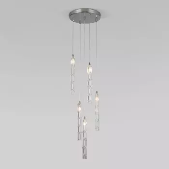 Подвесная люстра Eurosvet со стеклянными плафонами Lynn a057391