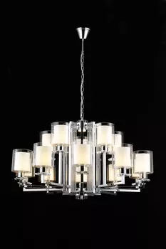 Подвесная люстра iLamp King RM6201-10+5 CR+CL