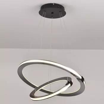 Подвесная люстра iLedex Vision 9225-8+5SD GR+BK