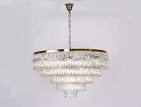 Подвесная люстра NewPort 10129+17/C gold