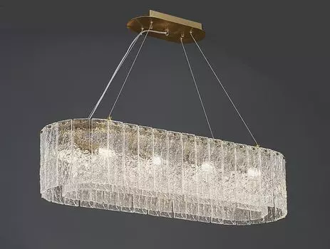 Подвесная люстра NewPort 10820/90 brass oval