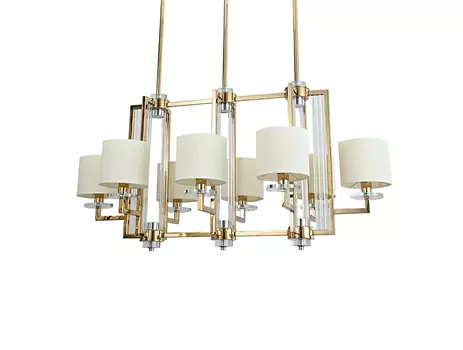 Подвесная люстра Newport 35408/S gold без абажуров