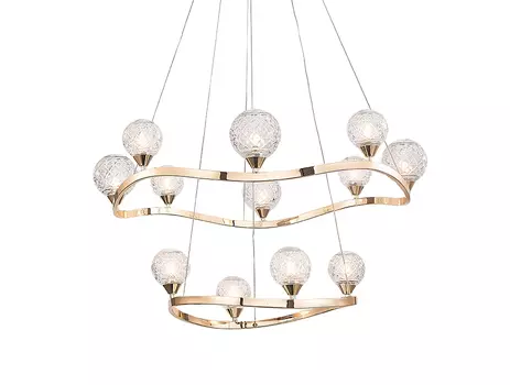 Подвесная люстра NewPort 3812/S gold new