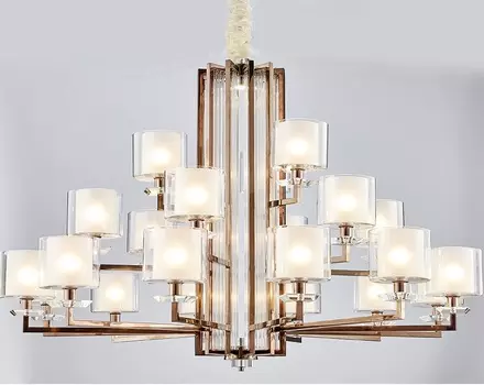 Подвесная люстра NewPort 4412+6+3/C black nickel