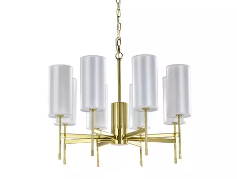 Подвесная люстра NewPort 7328/C gold без абажуров