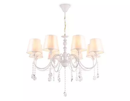 Подвесная люстра с абажуром и хрусталем Ambrella Light Modern TRADITIONAL TR4605