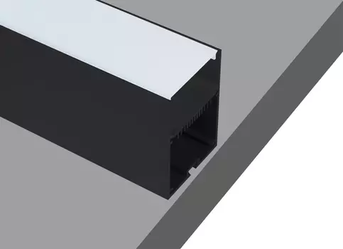 Подвесной/накладной алюминиевый профиль Donolux DL18516Black