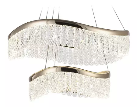 Подвесной светильник Ambrella light светодиодный с хрусталем Traditional TR49728