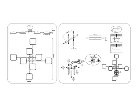 Потолочная люстра Ambrella Light FL COMFORT FL516348