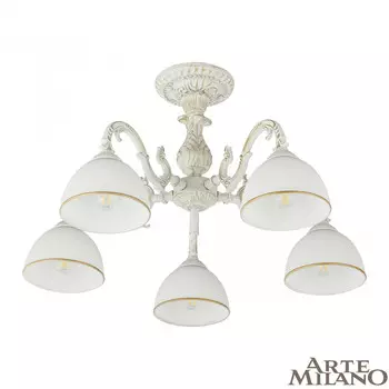 Потолочная люстра Arte Milano 346410/5 WT+G