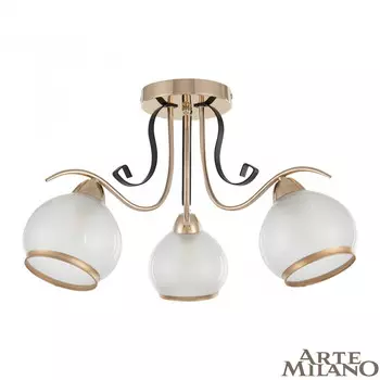 Потолочная люстра Arte Milano Amalfi 323306/3 FG+BK