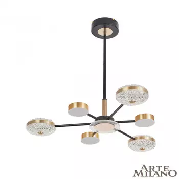 Потолочная люстра Arte Milano Ferrara 272069/6 BK/GD