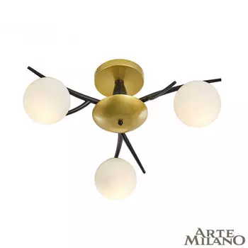 Потолочная люстра Arte Milano Neapolis 273408/3 BK/GD