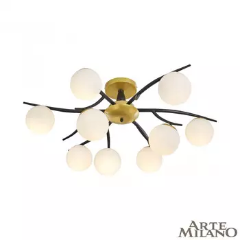 Потолочная люстра Arte Milano Neapolis 273408/9 BK/GD