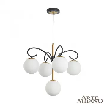 Потолочная люстра Arte Milano Neapolis 273808/4+1 BK/GD