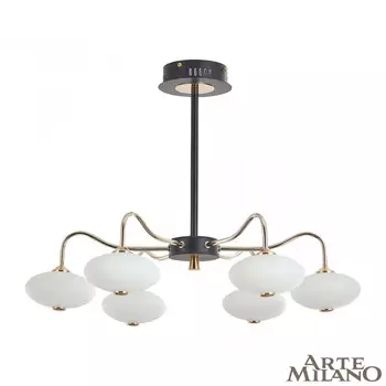 Потолочная люстра Arte Milano Neapolis 273908/6 BK/GD