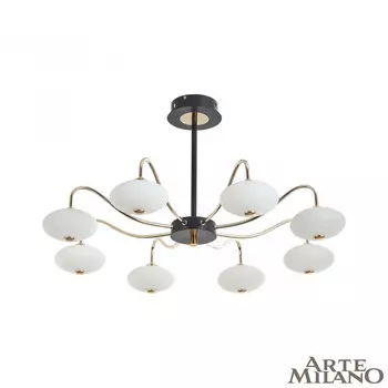 Потолочная люстра Arte Milano Neapolis 273908/8 BK/GD