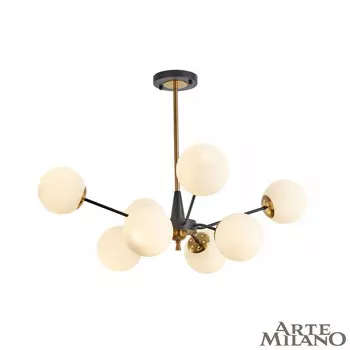 Потолочная люстра Arte Milano Neapolis 279808/8 BK/GD