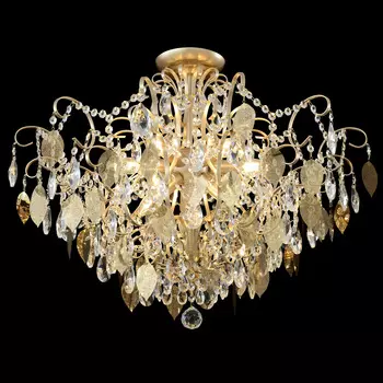Потолочная люстра Crystal Lux ESMIRALDA PL9 GOLD