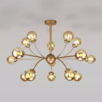 Потолочная люстра Eurosvet со стеклянными плафонами Astro a057464