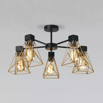 Потолочная люстра Eurosvet в стиле лофт Trappola a061402