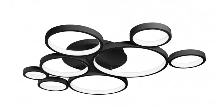 Потолочная люстра ILedex Ring Star 9004-8L-X BK