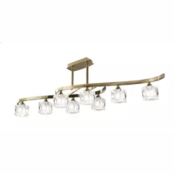 Потолочная люстра Mantra Cuadrax Brass 0991