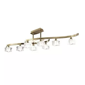 Потолочная люстра Mantra Cuadrax Brass 1101