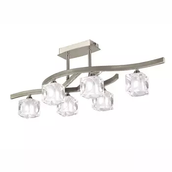 Потолочная люстра Mantra Cuadrax Nickel 0004023