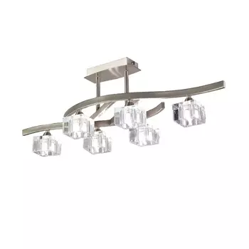 Потолочная люстра Mantra Cuadrax Nickel 1110