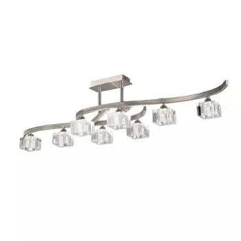 Потолочная люстра Mantra Cuadrax Nickel 1111